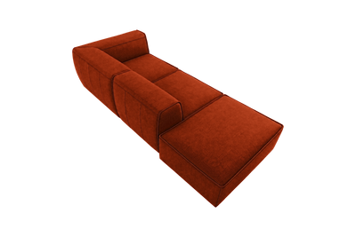 Fred Right Chaise Sofa in Roni Poppy
