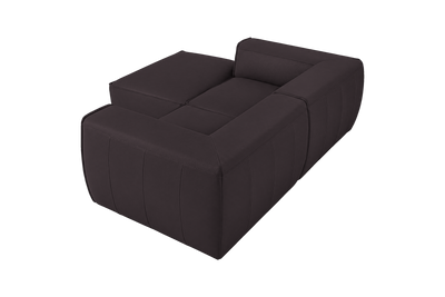 Fred Small Left Chaise in Dante Charcoal
