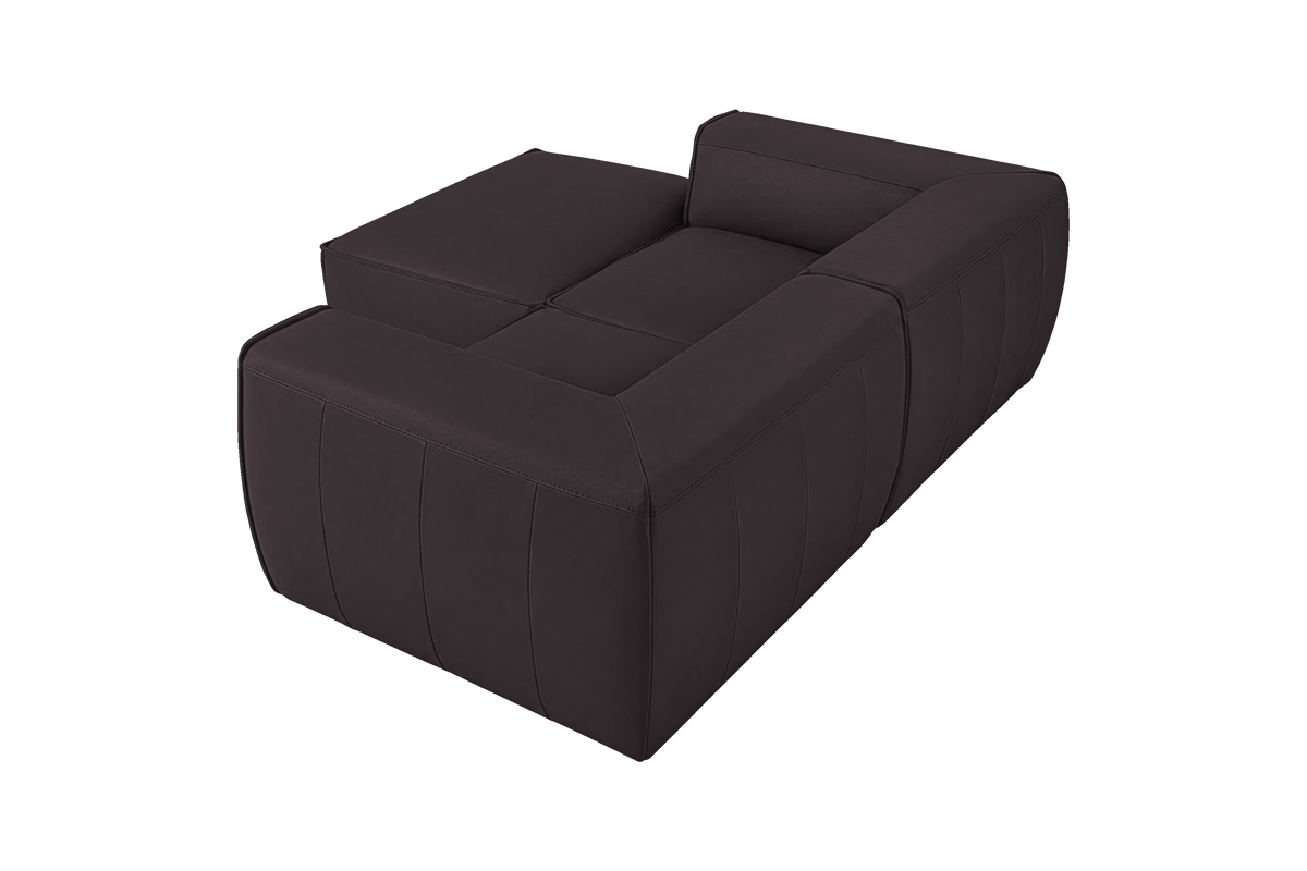 Fred Small Left Chaise in Dante Charcoal
