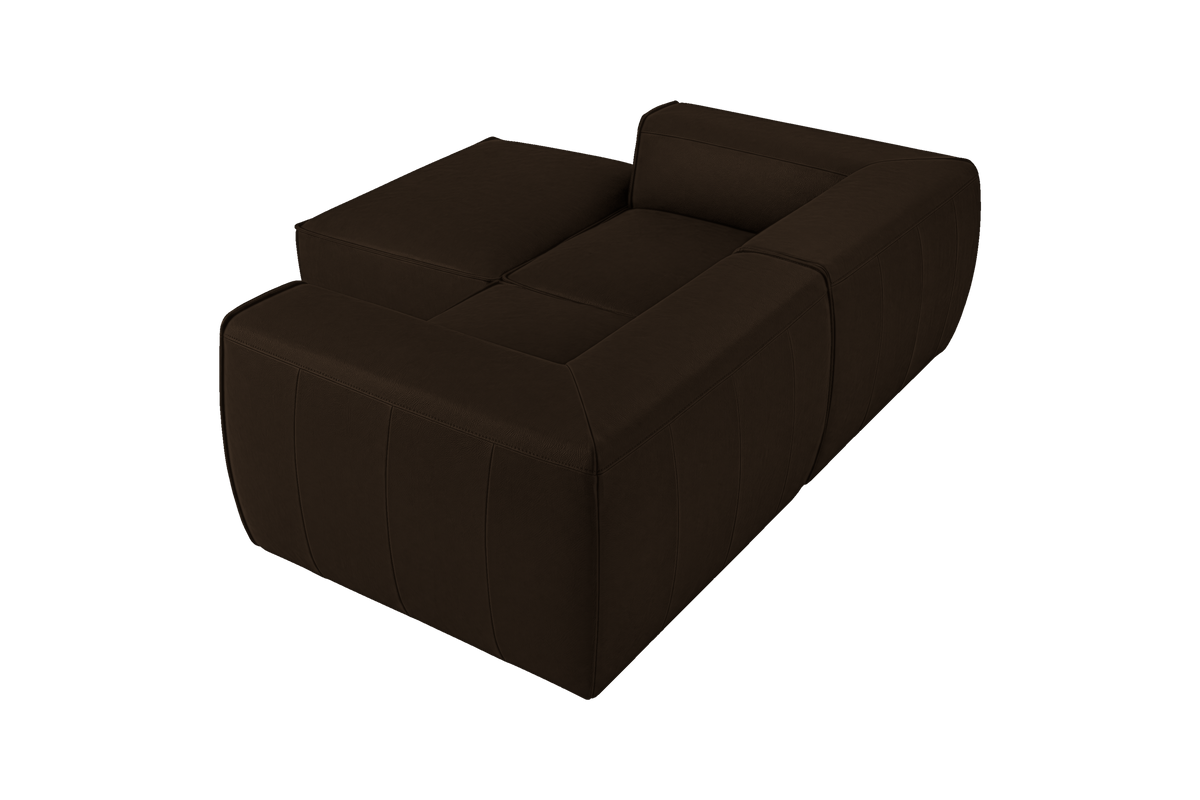 Fred Small Left Chaise in Marfa Charcoal