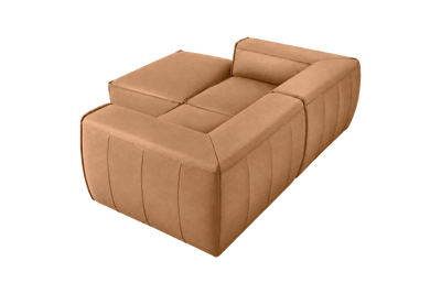 Fred Small Left Chaise in Dante Les Yeux