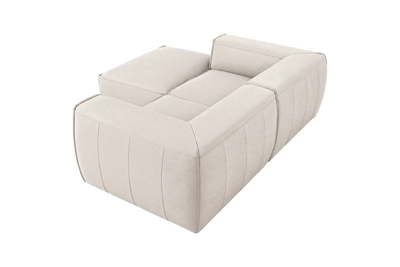 Fred Small Left Chaise in Fresco Milky