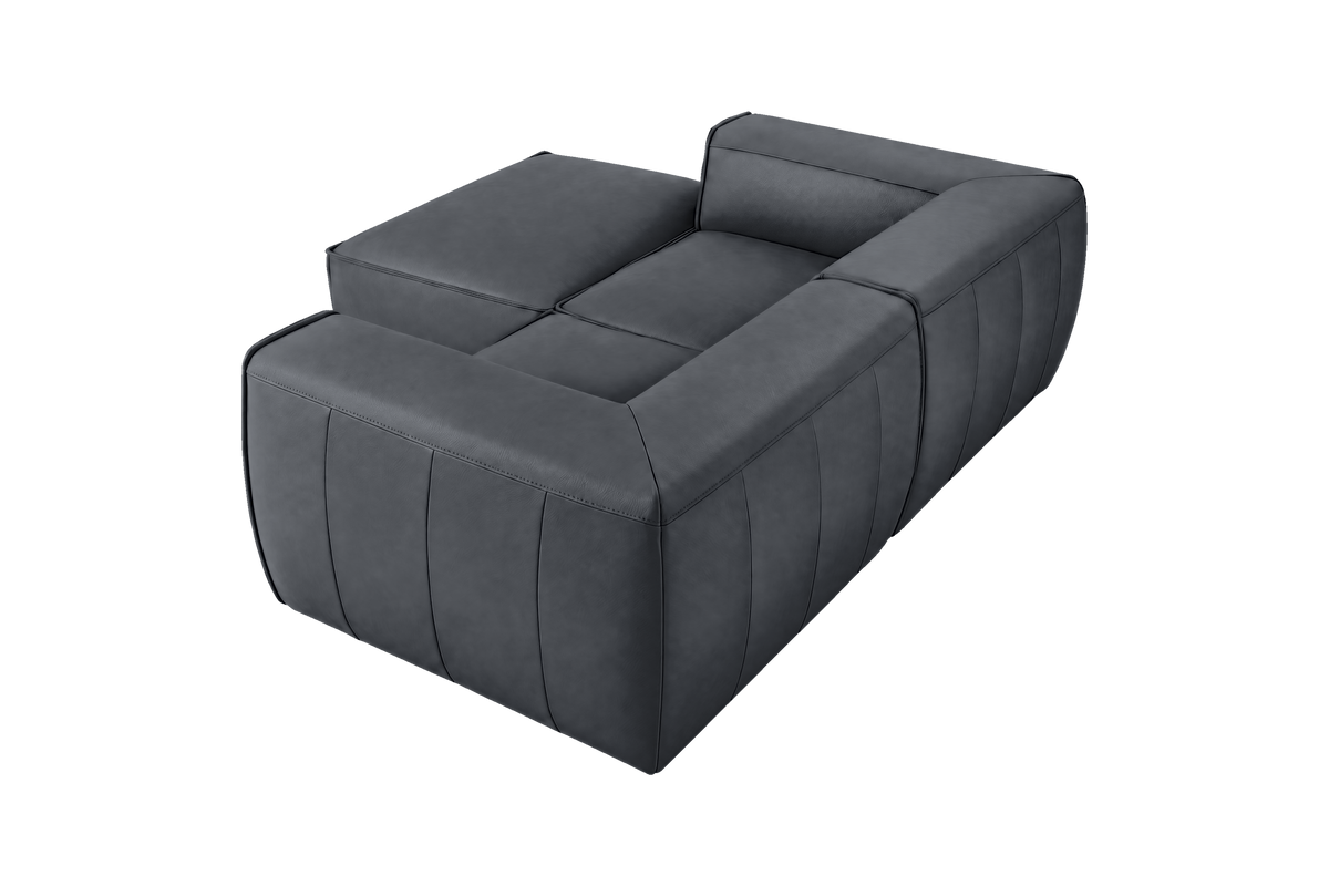 Fred Small Left Chaise in Dante Shark