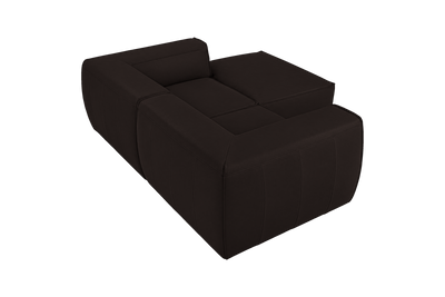 Fred Small Right Chaise in Dante Ebony