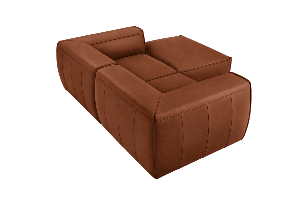Fred Small Right Chaise in Dante Hazel