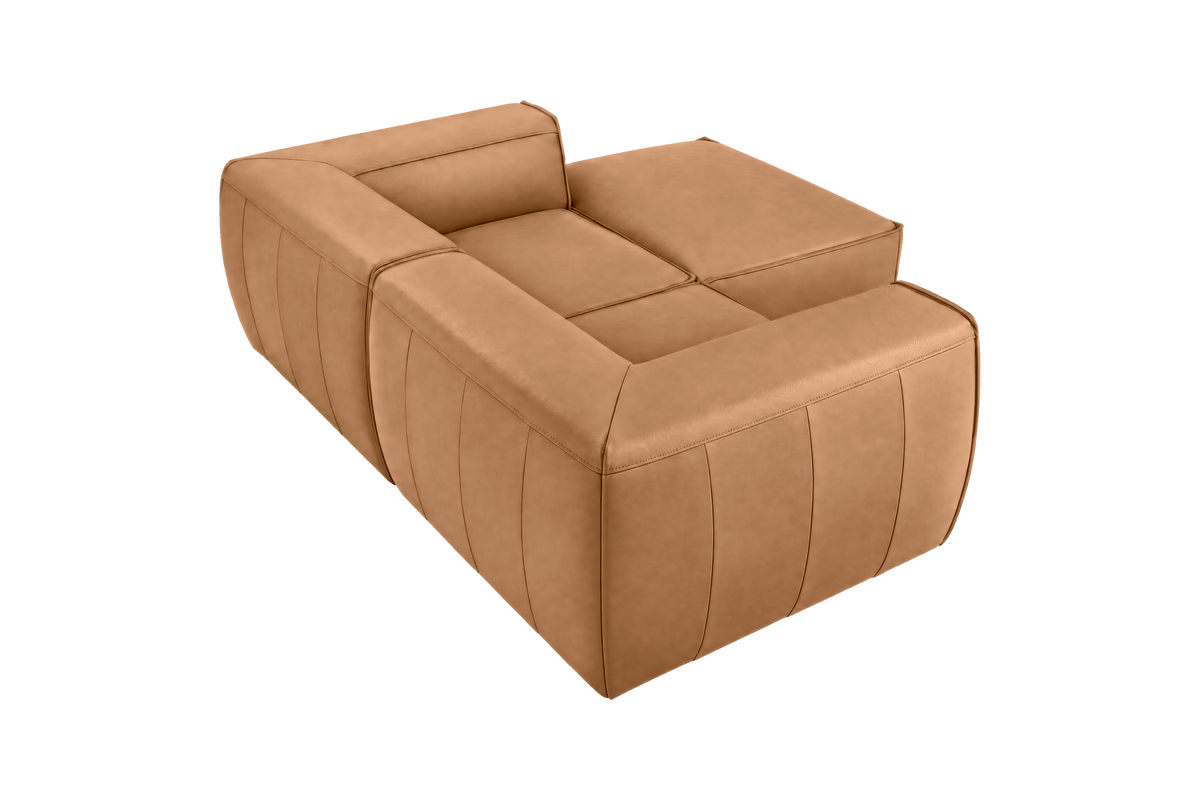 Fred Small Right Chaise in Dante Les Yeux