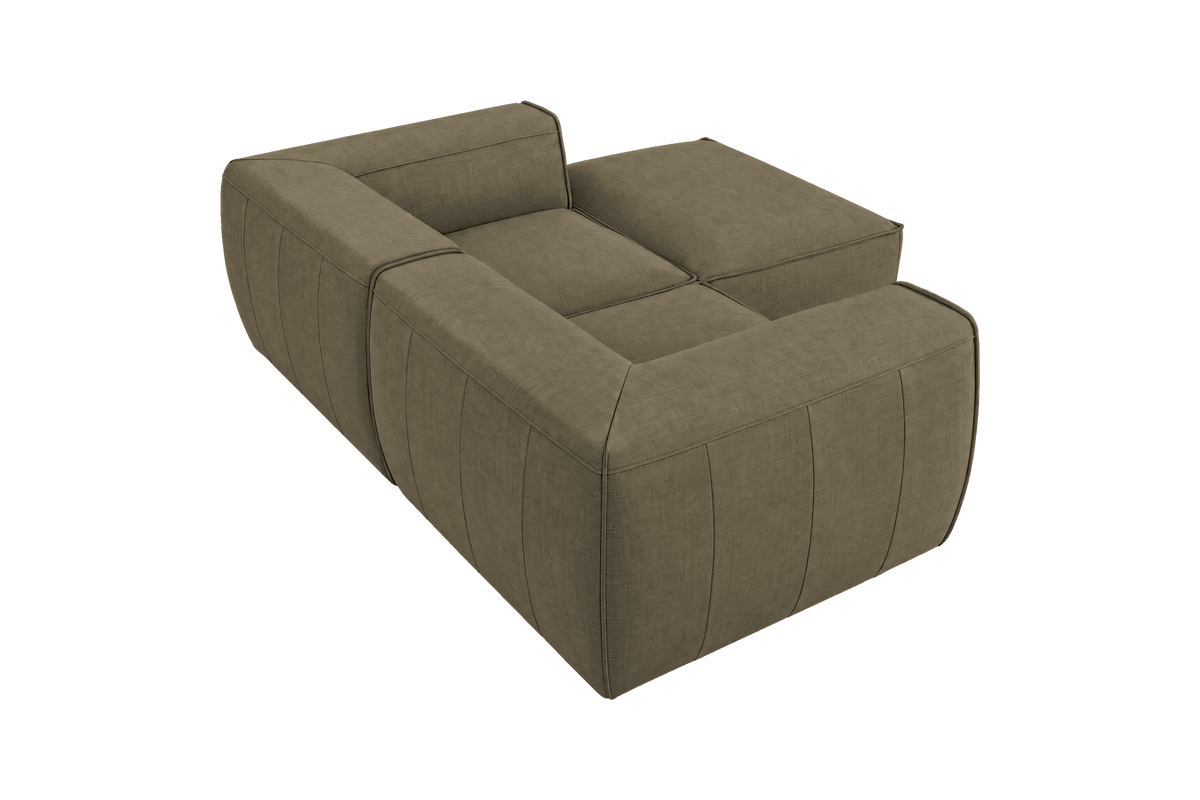 Fred Small Right Chaise in Mosquito Malibu