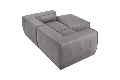 Fred Small Right Chaise in Dante Meteor