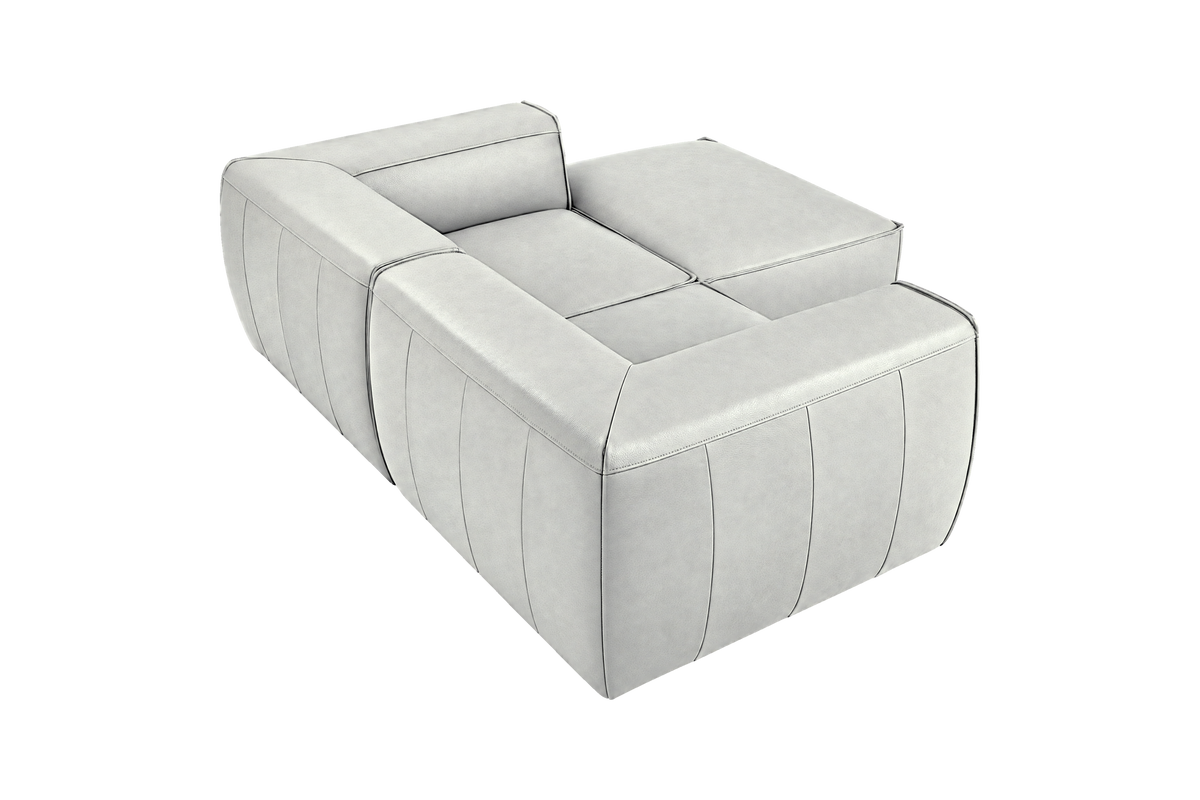 Fred Small Right Chaise in Felix Milky