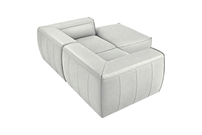 Fred Small Right Chaise in Felix Milky