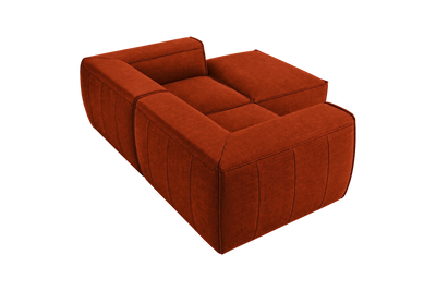 Fred Small Right Chaise in Roni Poppy