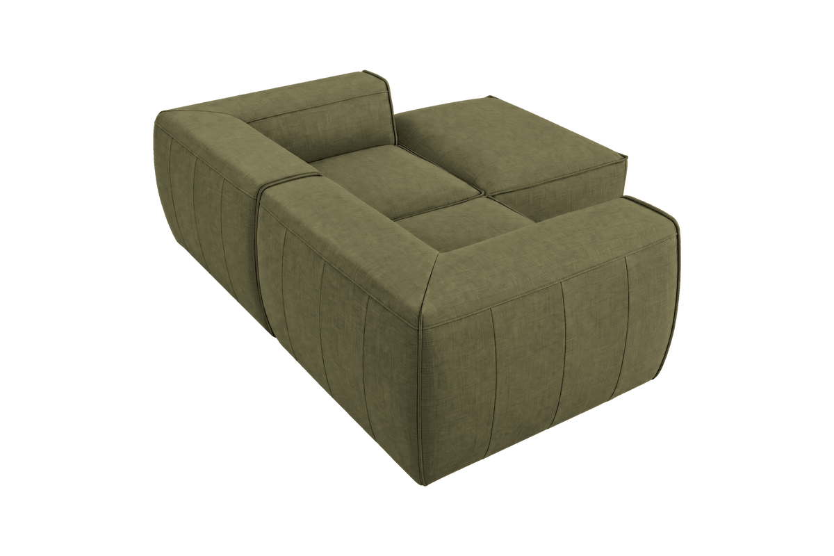 Fred Small Right Chaise in Mosquito Sycamore