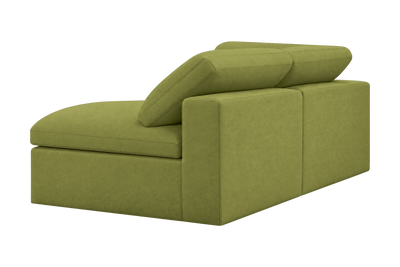 Goodman Mini Left Sectional in Fresco Key Lime
