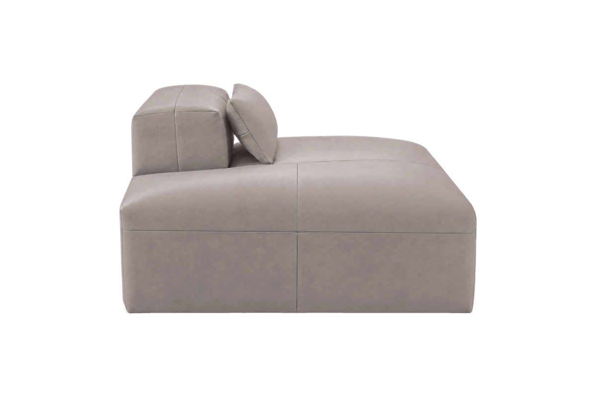 Jasmine Chaise Left in Momo Ash