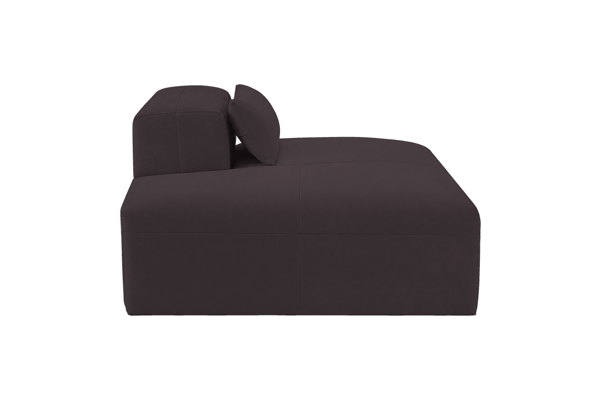 Jasmine Chaise Left in Dante Charcoal