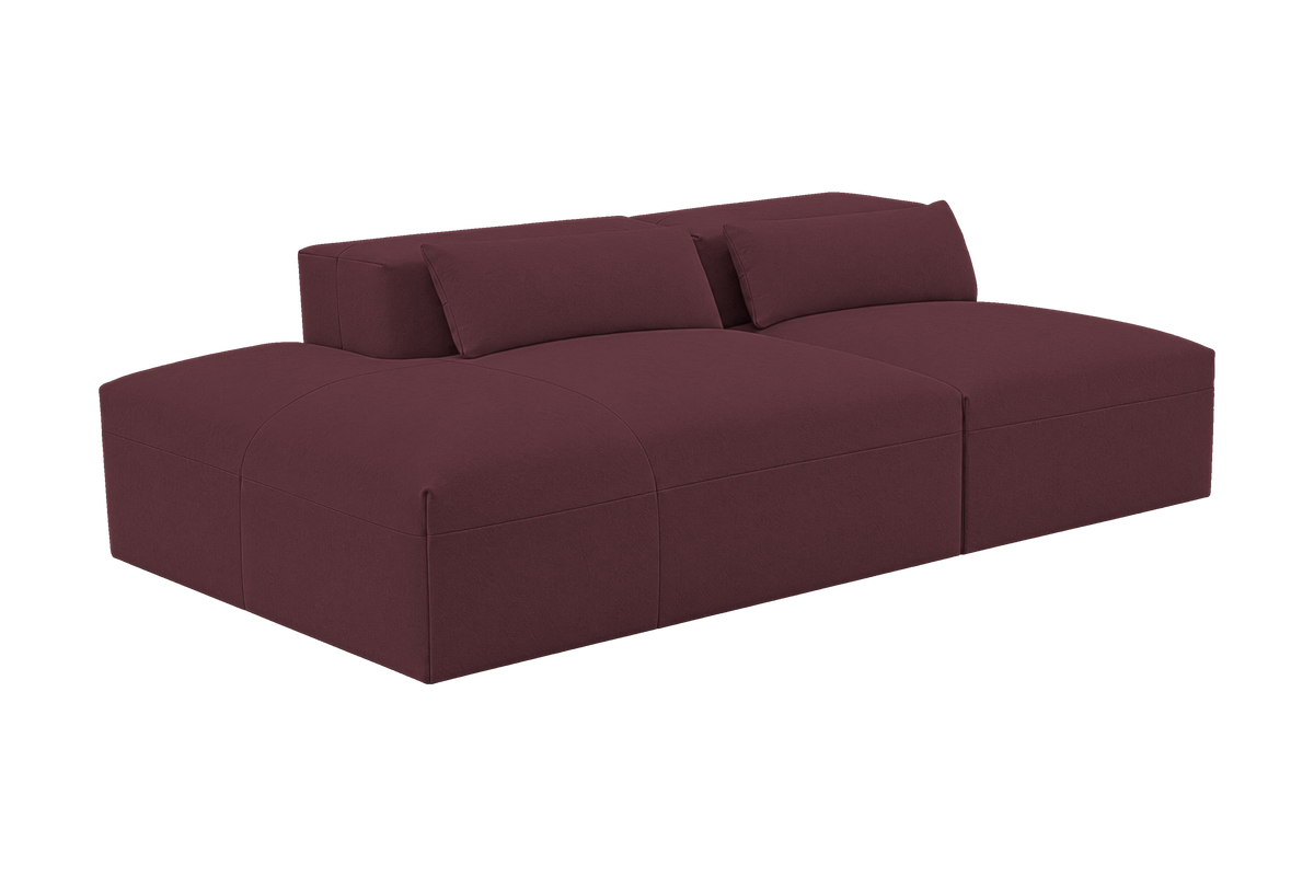 Jasmine Left Chaise Open Sofa in Fresco Figaro