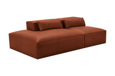 Jasmine Left Chaise Open Sofa in Momo Grower