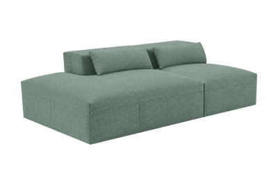 Jasmine Left Chaise Open Sofa in Roni Nane