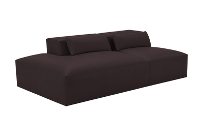 Jasmine Left Chaise Open Sofa in Momo Rollie