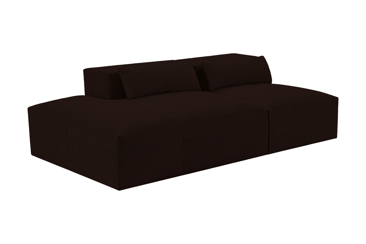 Jasmine Left Chaise Open Sofa in Mosquito Terra