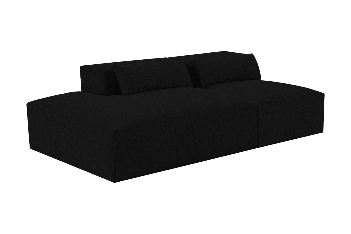 Jasmine Left Chaise Open Sofa in Mosquito Yves