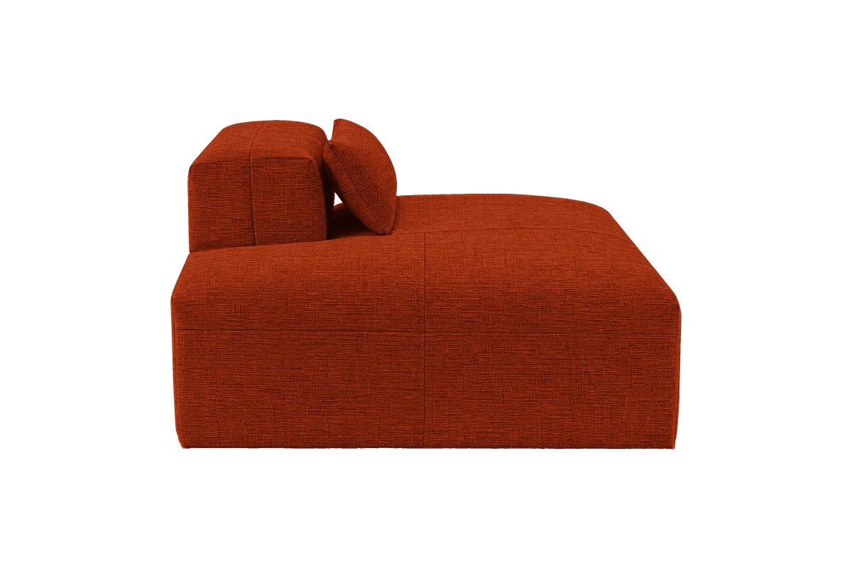Jasmine Chaise Left in Roni Poppy