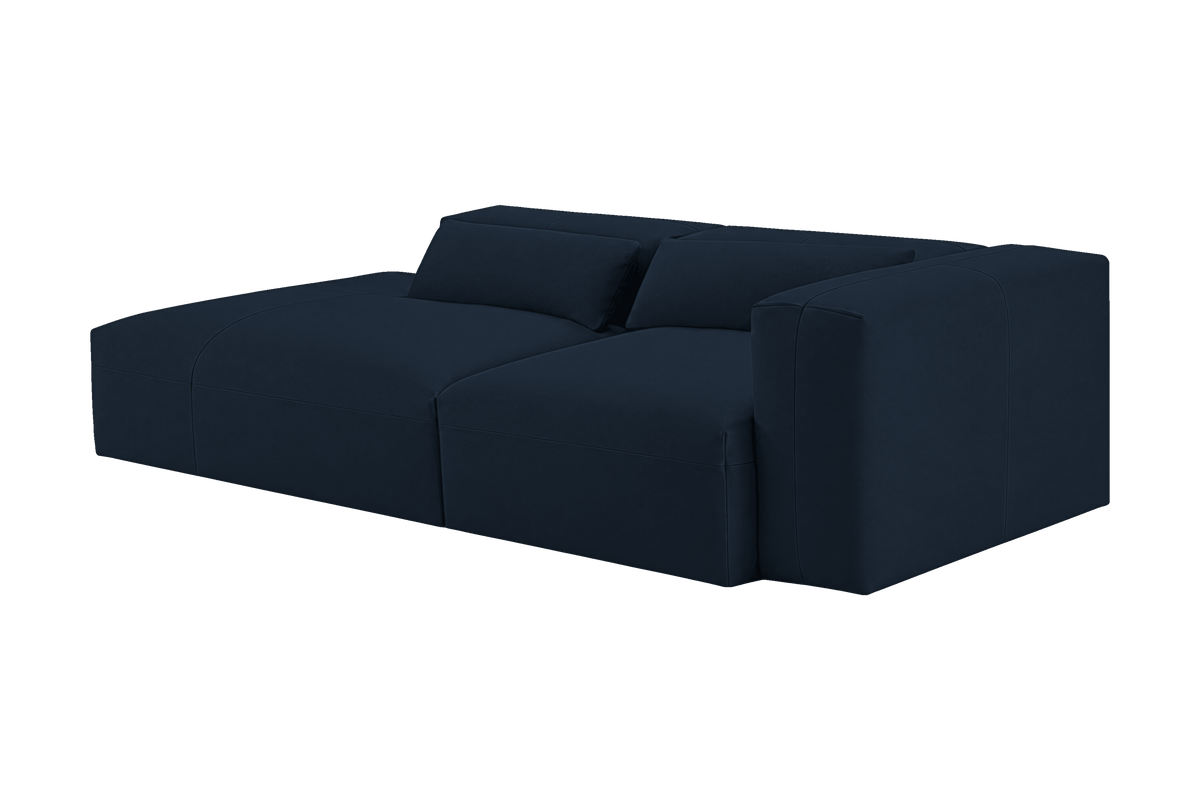 Jasmine Left Chaise Sofa in Dante Aqua
