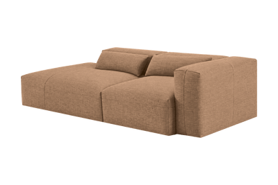 Jasmine Left Chaise Sofa in Roni Biscotti