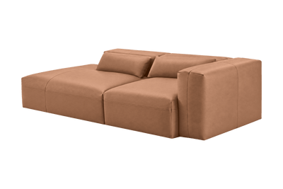 Jasmine Left Chaise Sofa in Momo Camel