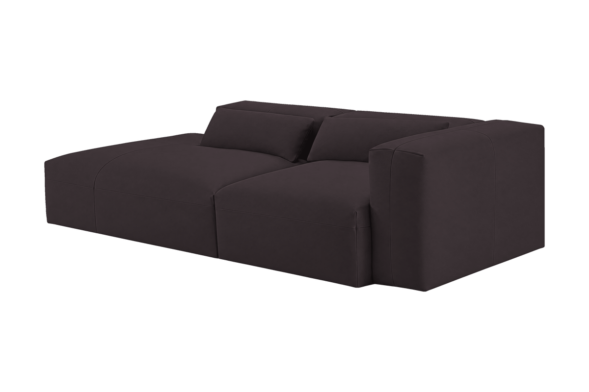 Jasmine Left Chaise Sofa in Dante Charcoal