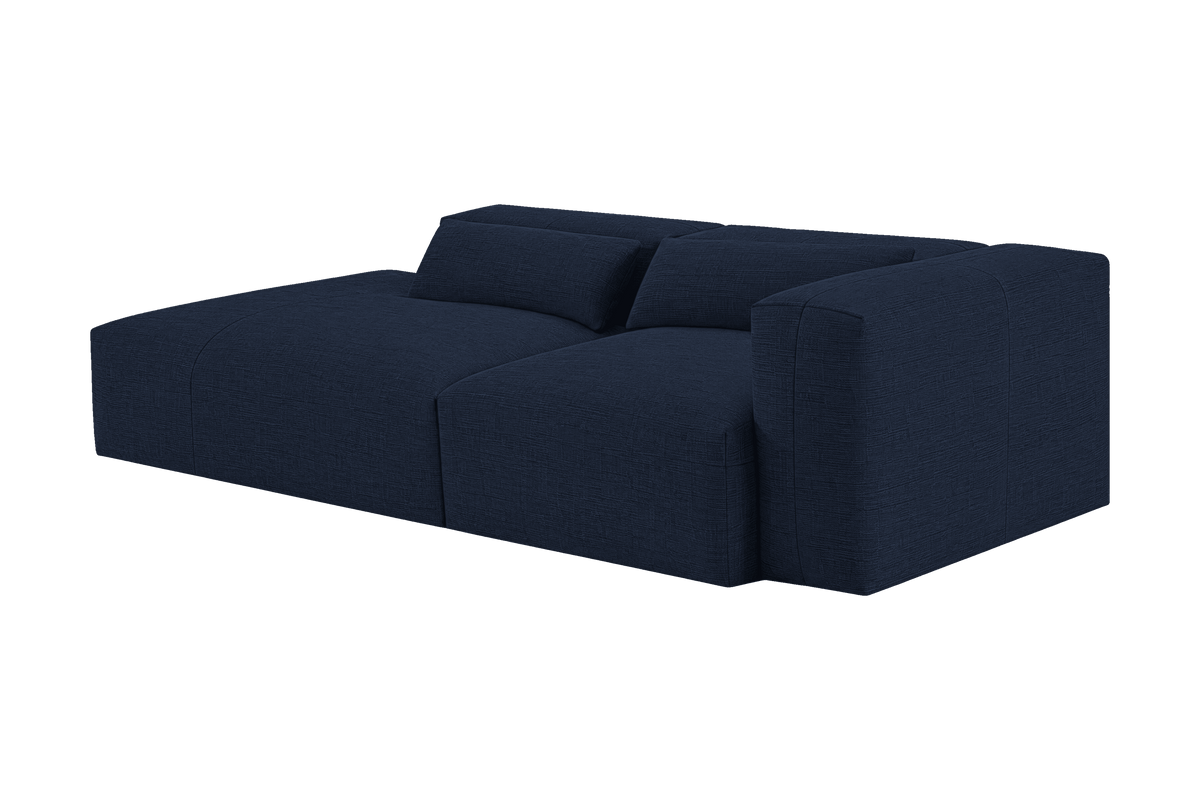 Jasmine Left Chaise Sofa in Roni Ember Blue