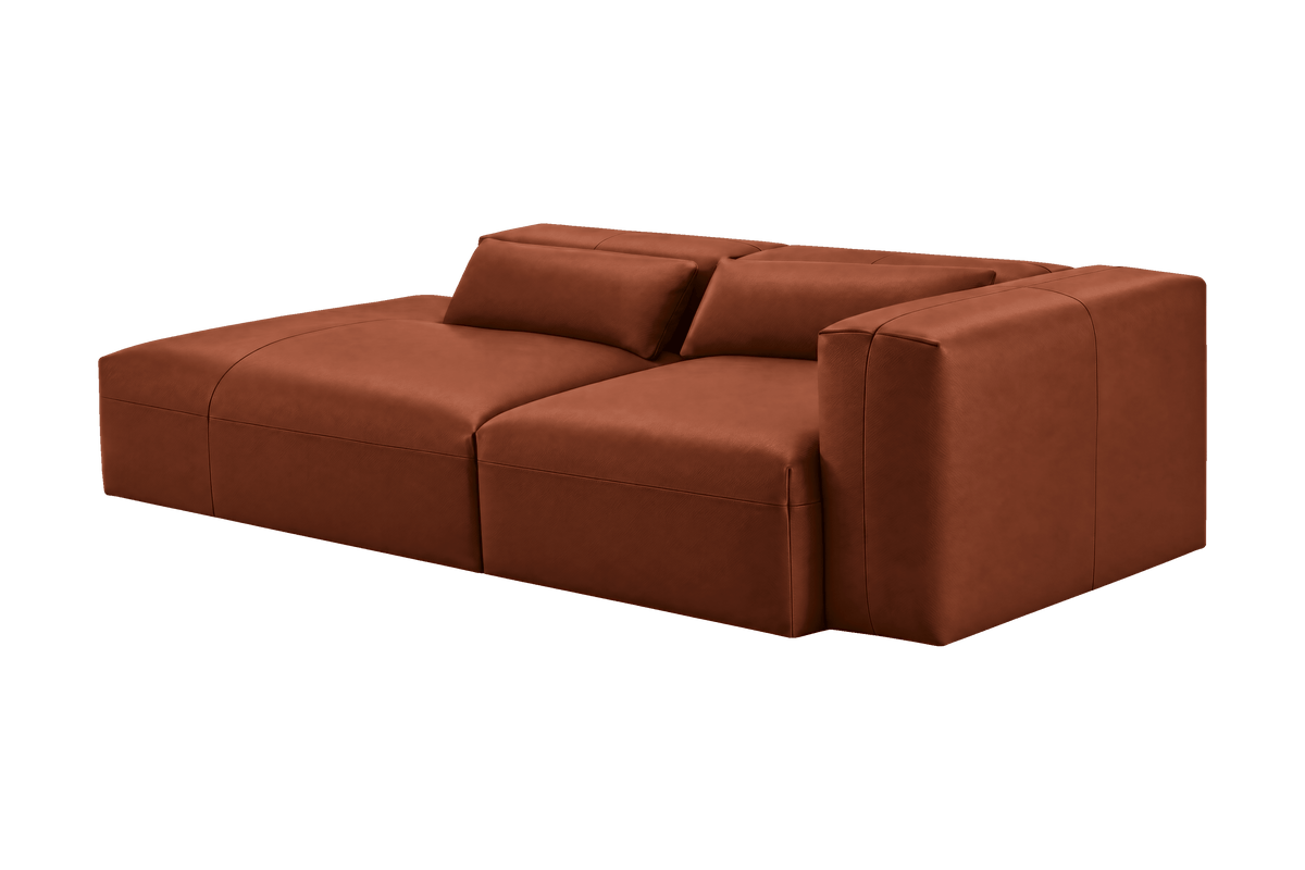 Jasmine Left Chaise Sofa in Momo Grower