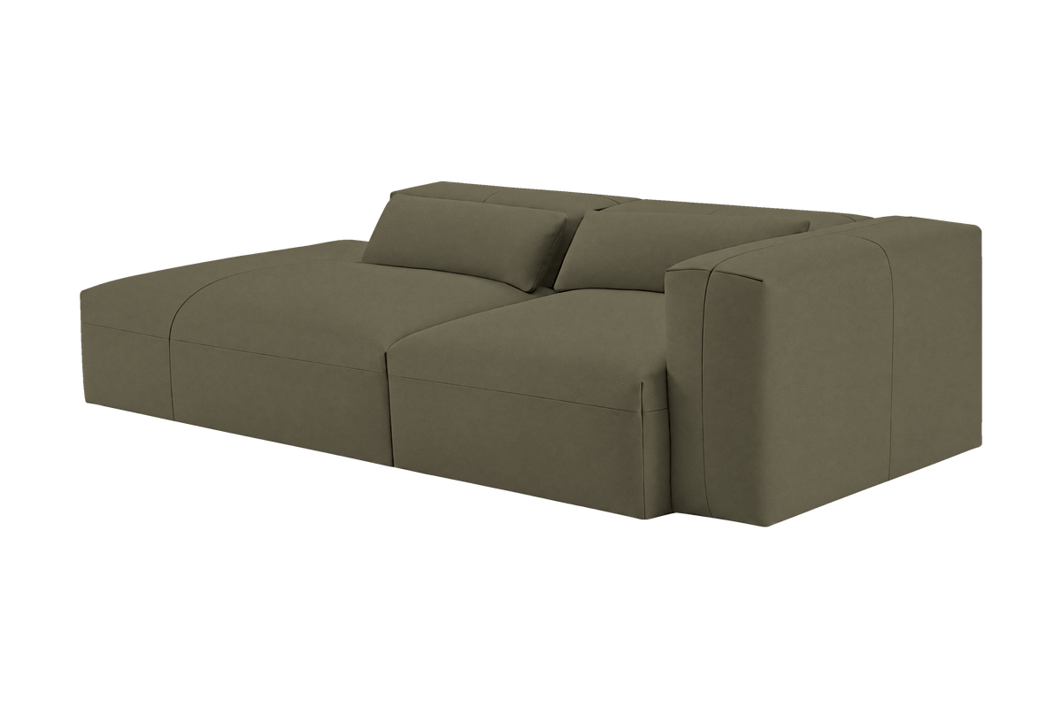 Jasmine Left Chaise Sofa in Felix Olive