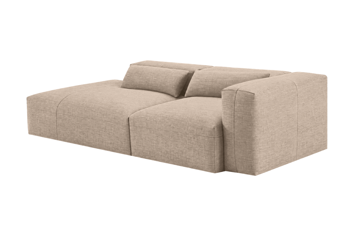 Jasmine Left Chaise Sofa in Roni Pine Nut