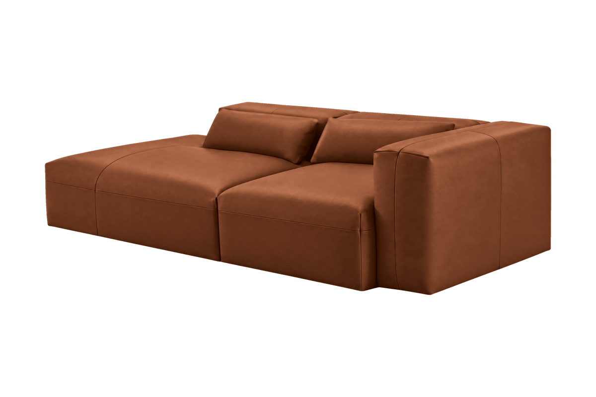 Jasmine Left Chaise Sofa in Momo Porto