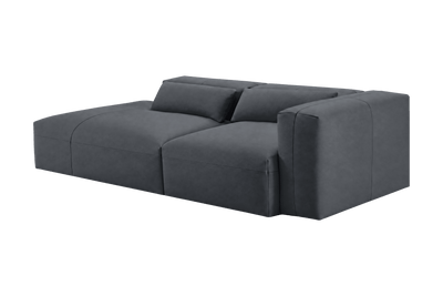Jasmine Left Chaise Sofa in Dante Shark