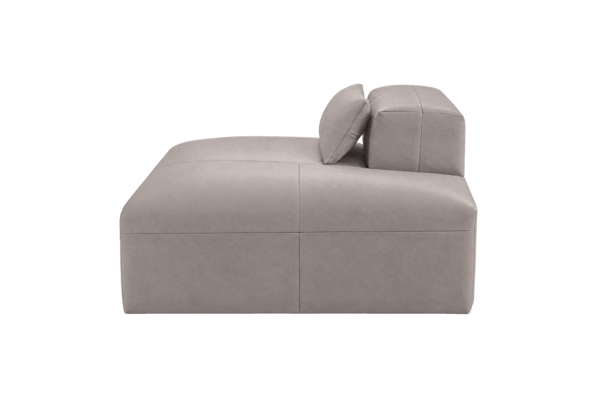 Jasmine Chaise Right in Momo Ash