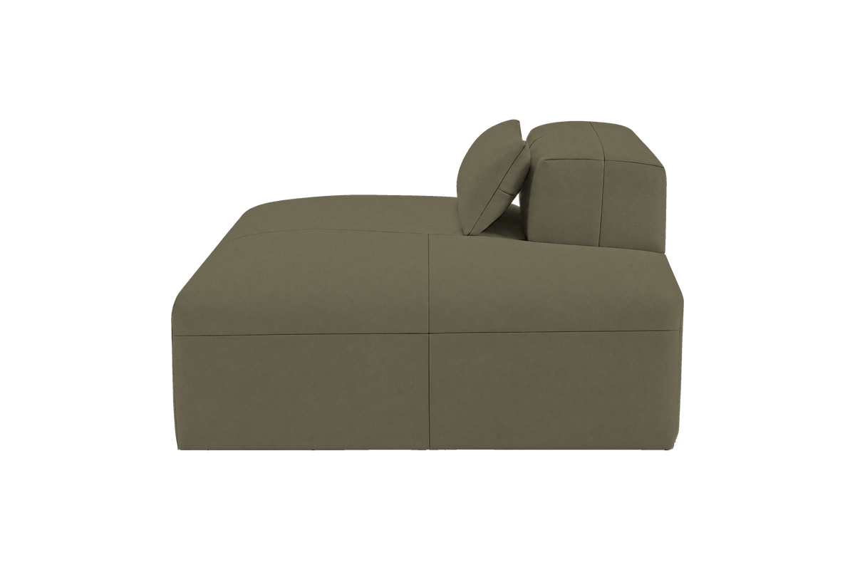 Jasmine Chaise Right in Felix Olive