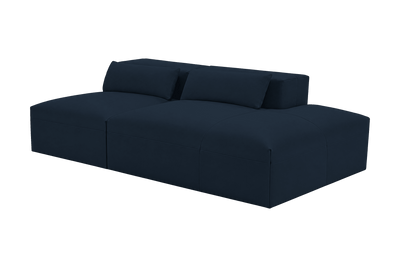 Jasmine Right Chaise Open Sofa in Dante Aqua