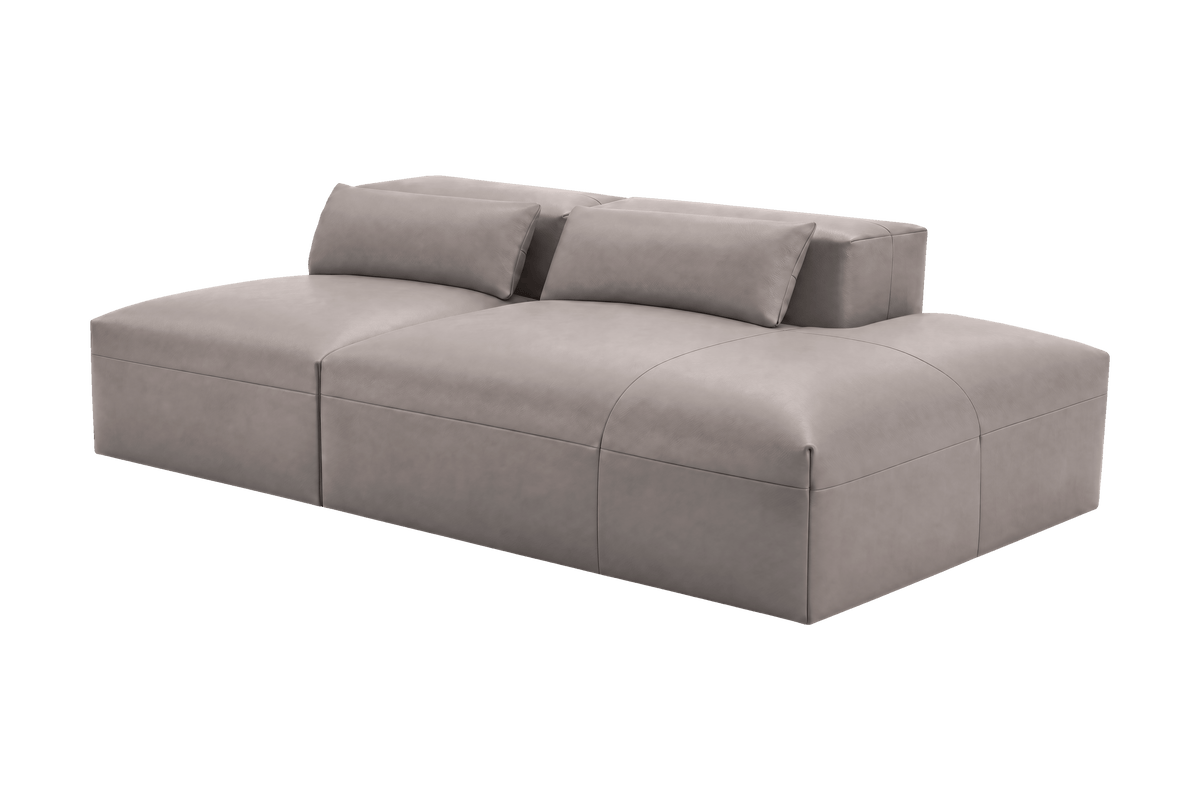Jasmine Right Chaise Open Sofa in Momo Ash