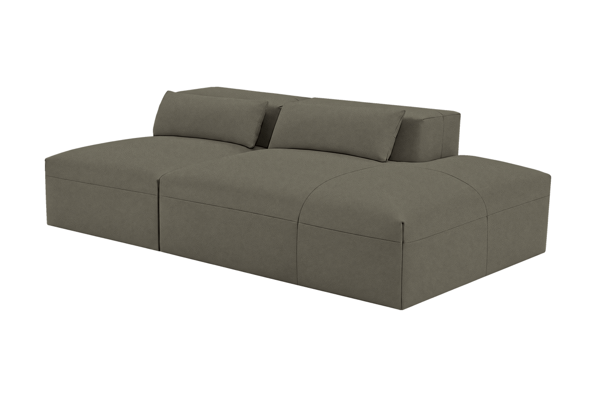 Jasmine Right Chaise Open Sofa in Felix Cos