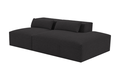 Jasmine Right Chaise Open Sofa in Roni Ember