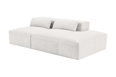 Jasmine Right Chaise Open Sofa in Mosquito Foam