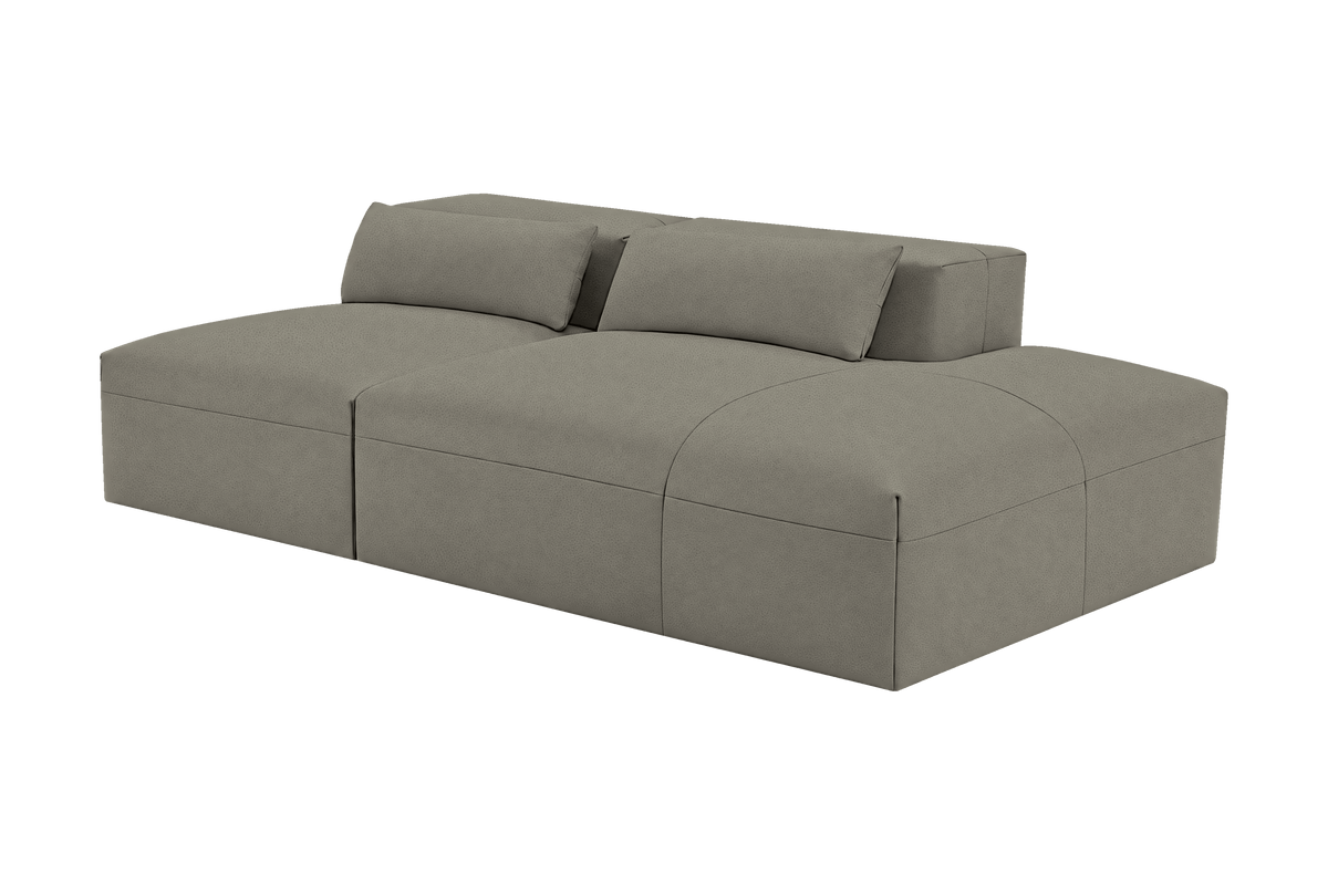 Jasmine Right Chaise Open Sofa in Felix Glace