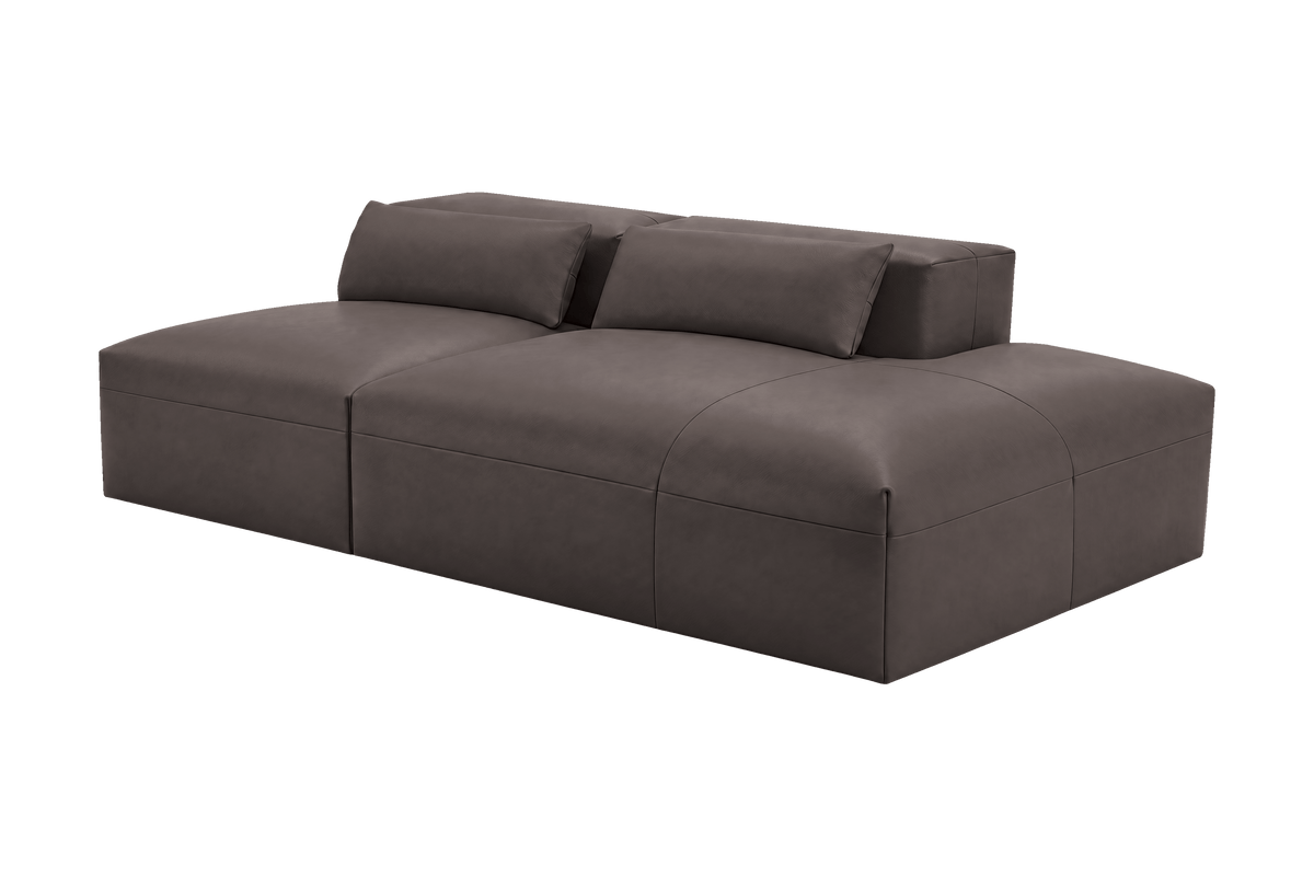 Jasmine Right Chaise Open Sofa in Momo Lola