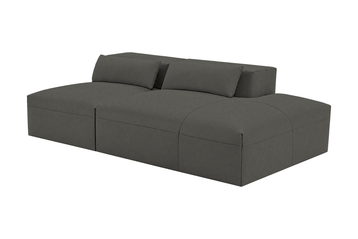 Jasmine Right Chaise Open Sofa in Felix Lola