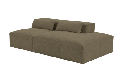 Jasmine Right Chaise Open Sofa in Mosquito Malibu