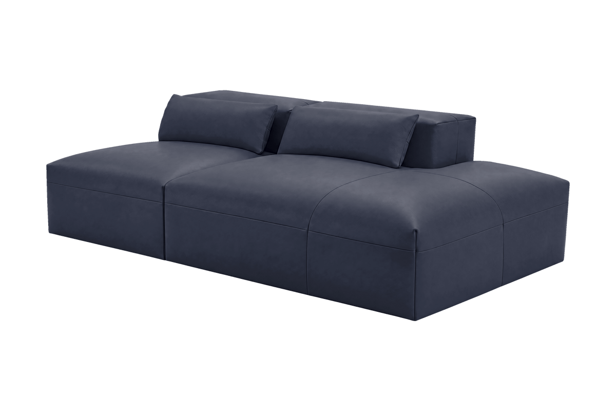 Jasmine Right Chaise Open Sofa in Momo Midnight