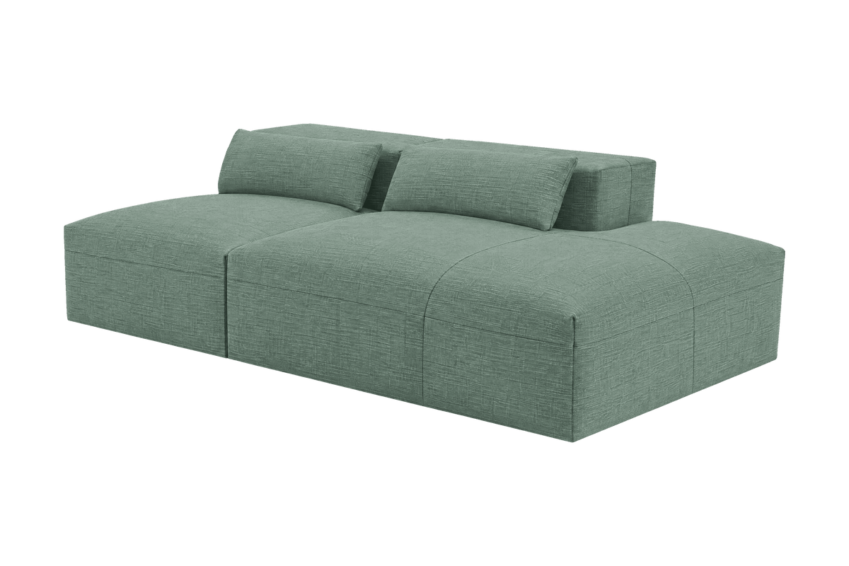 Jasmine Right Chaise Open Sofa in Roni Nane