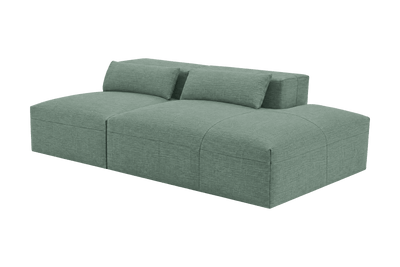 Jasmine Right Chaise Open Sofa in Roni Nane